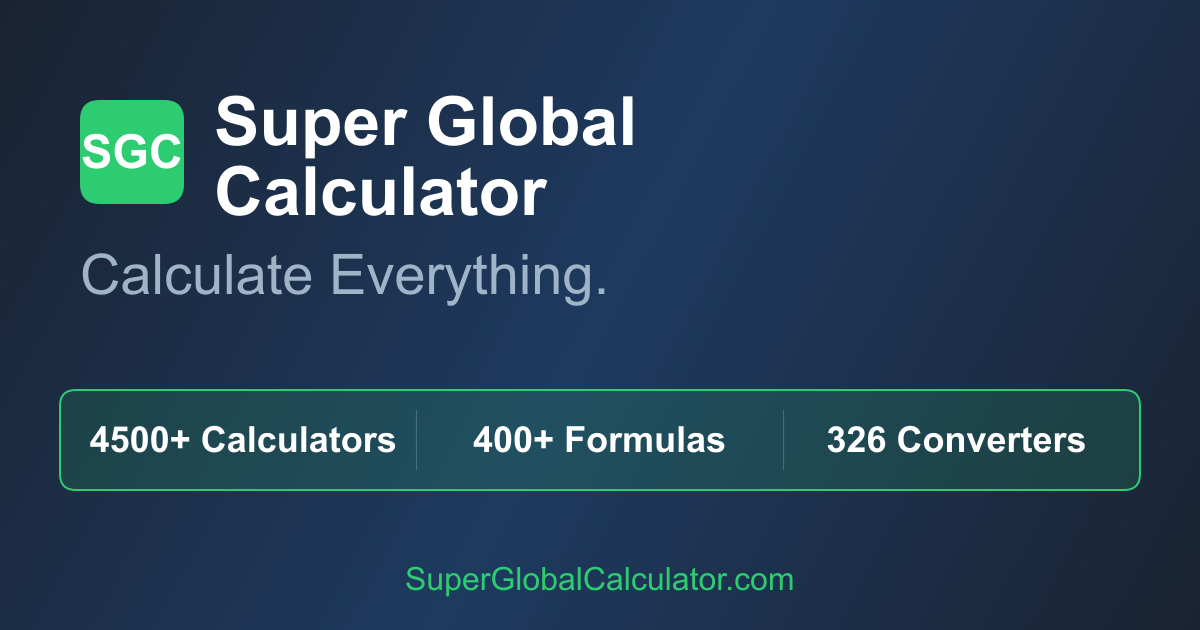 Insulation R-Value Conversions | Super Global Calculator