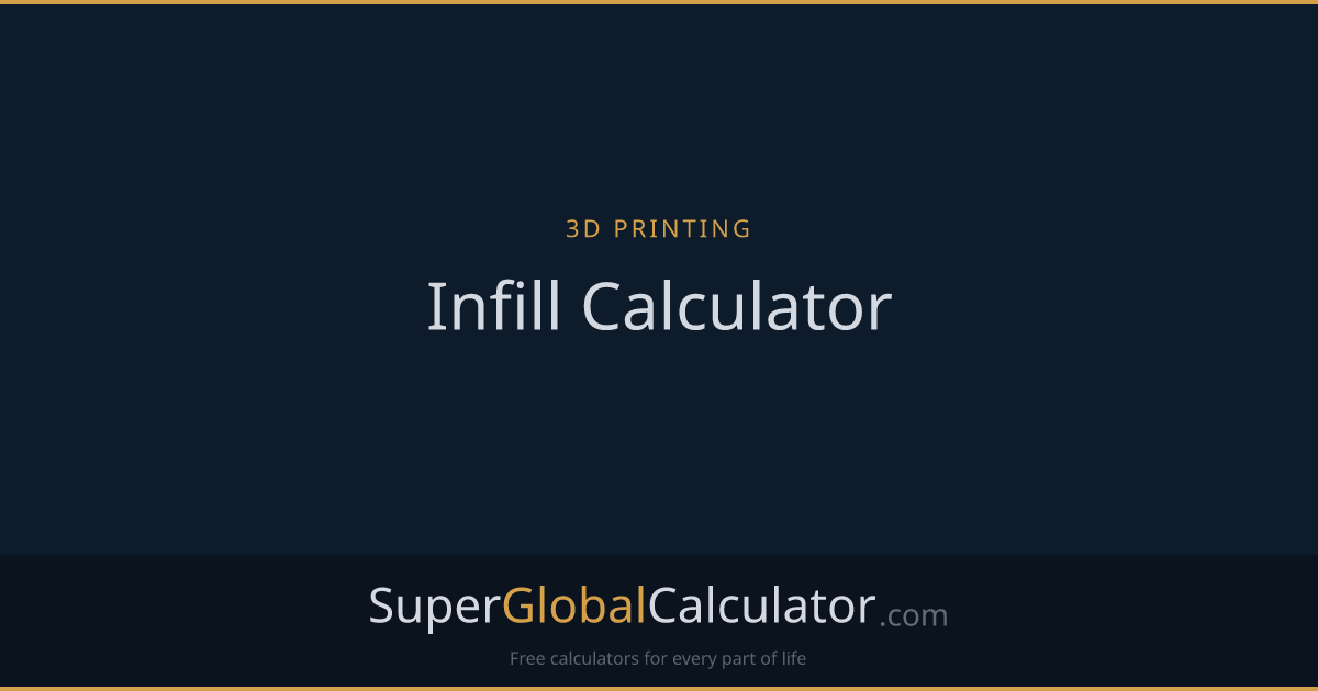 Infill Calculator