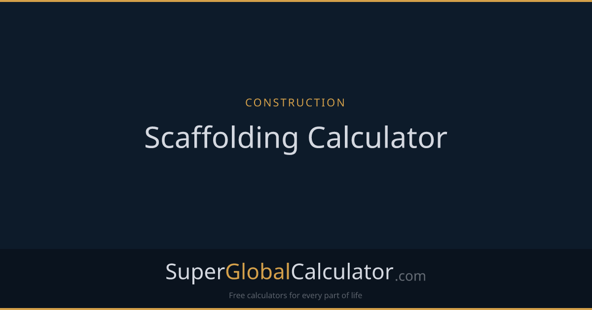 Scaffolding Calculator