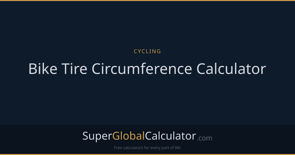 Bike Tire Circumference Calculator