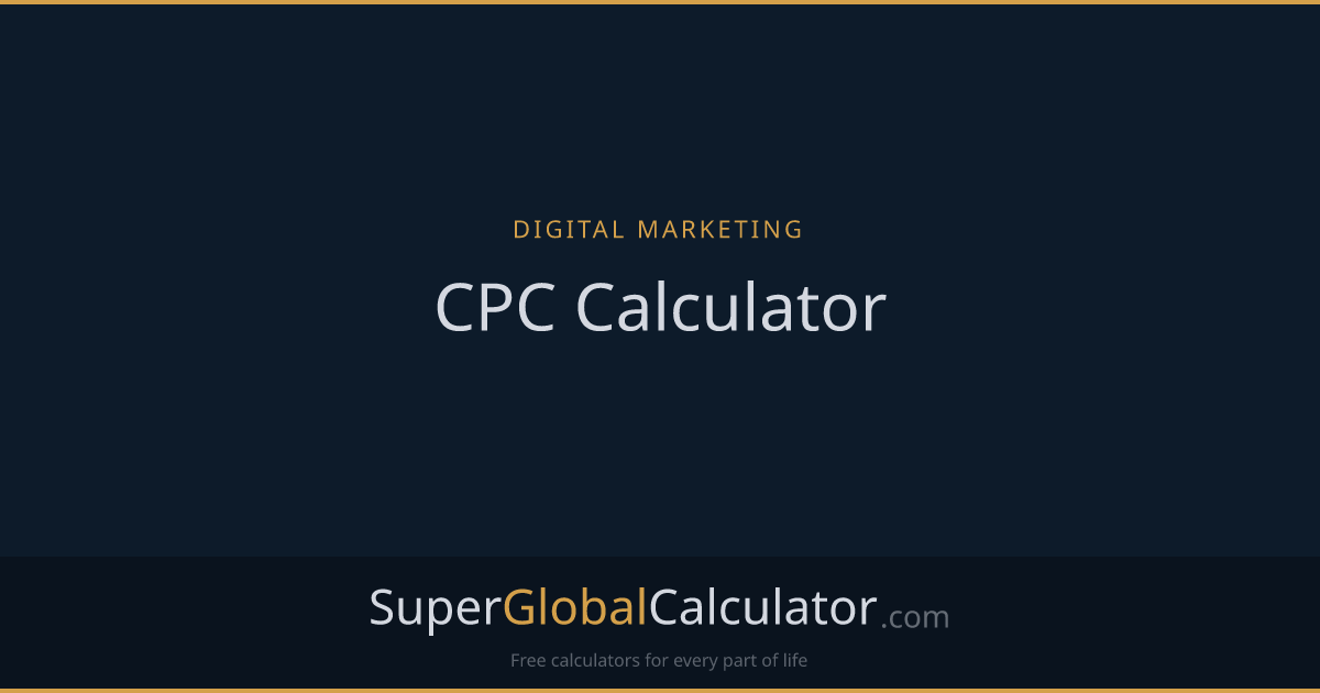CPC Calculator