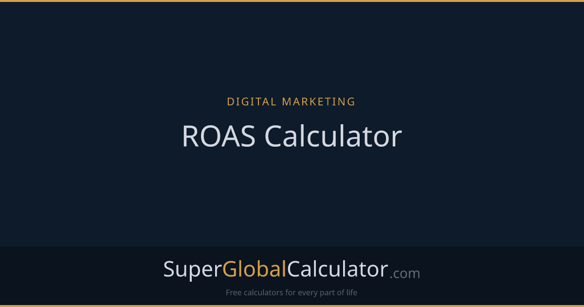 ROAS Calculator