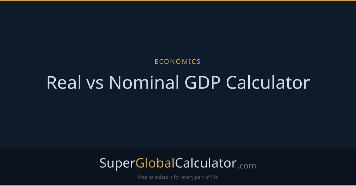 Real vs Nominal GDP Calculator