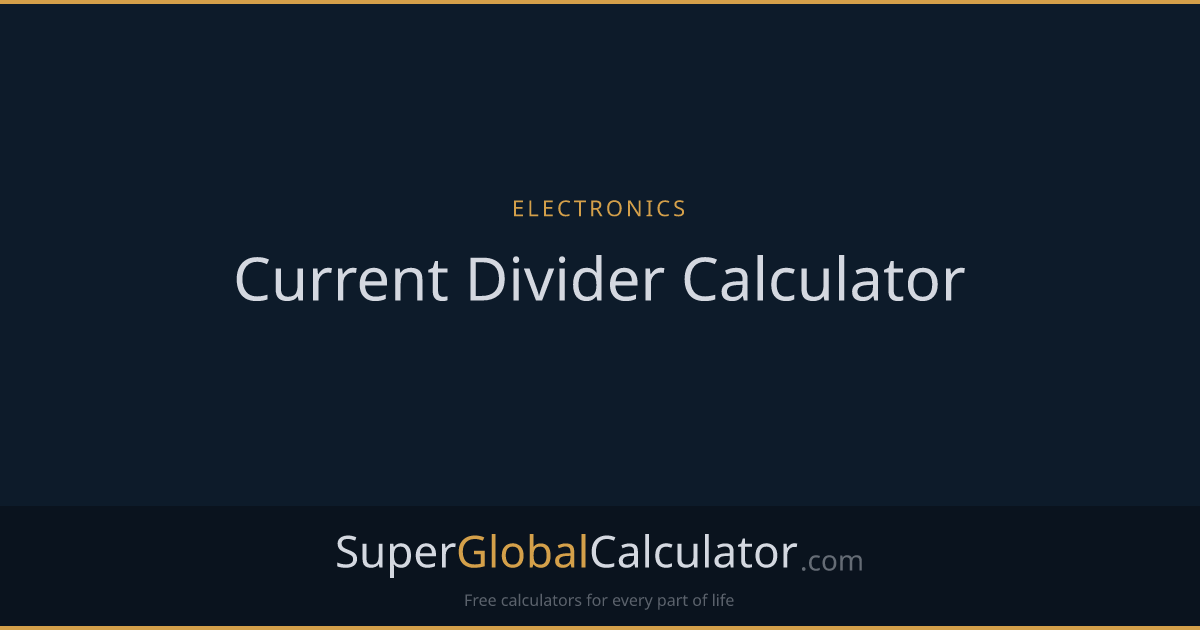 Current Divider Calculator
