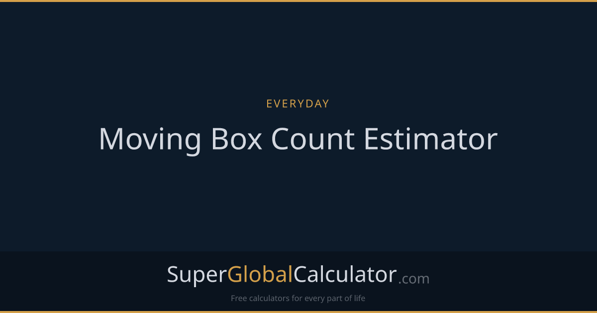 Moving Box Count Estimator