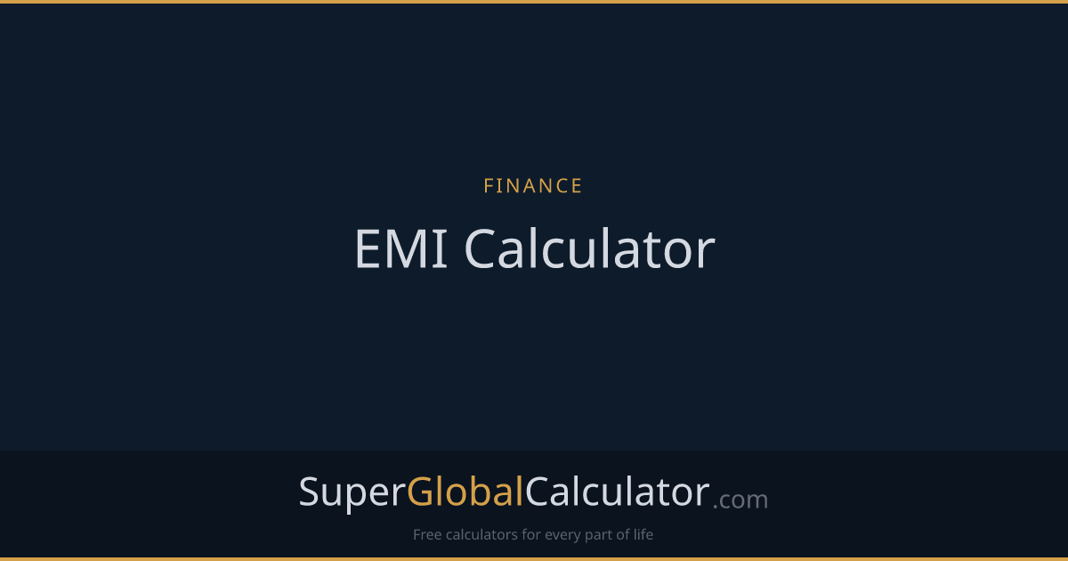 EMI Calculator