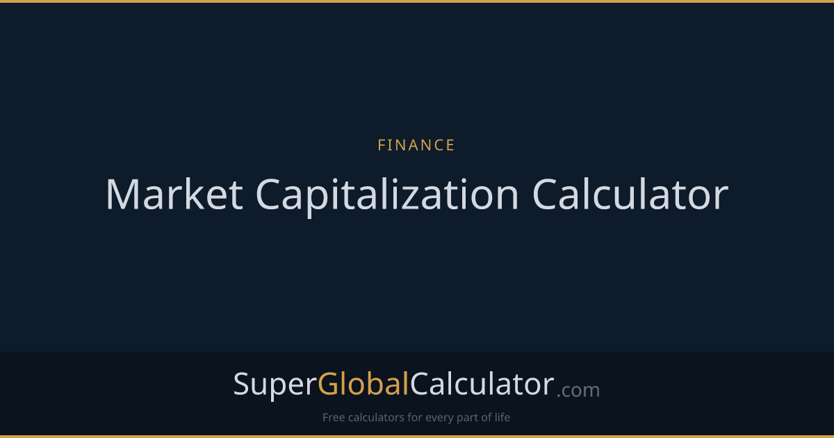 Market Capitalization Calculator