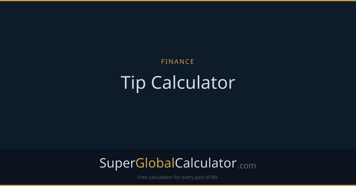 Tip Calculator