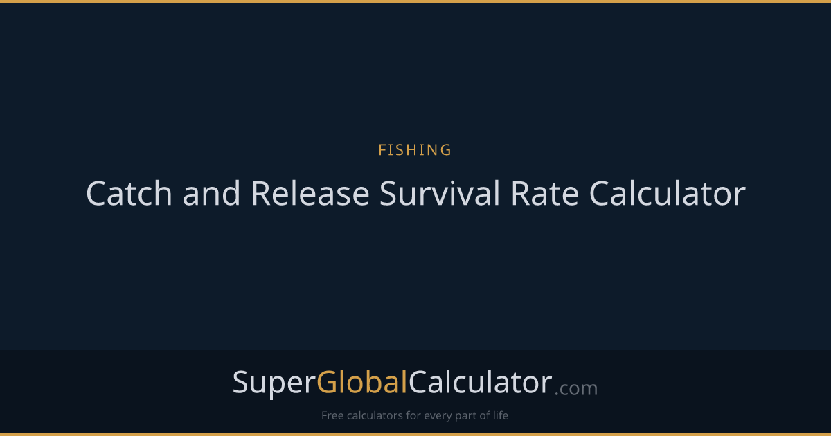 Catch and Release Survival Rate Calculator
