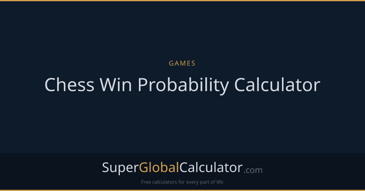 Chess Win Probability Calculator
