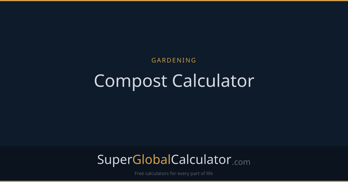Compost Calculator
