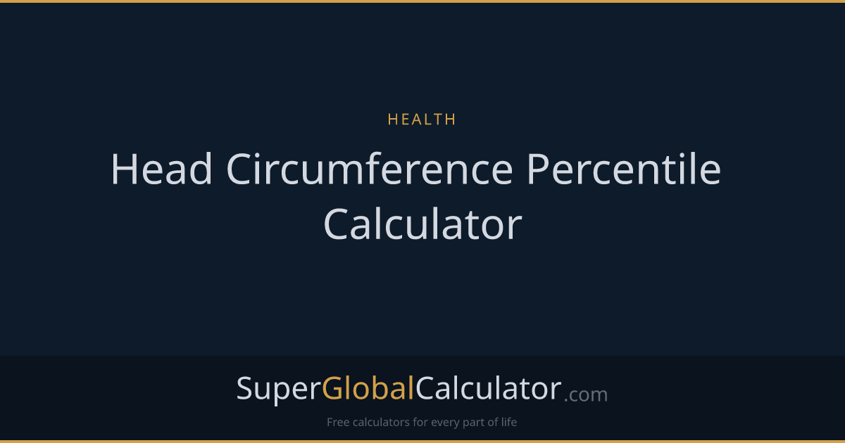Head Circumference Percentile Calculator