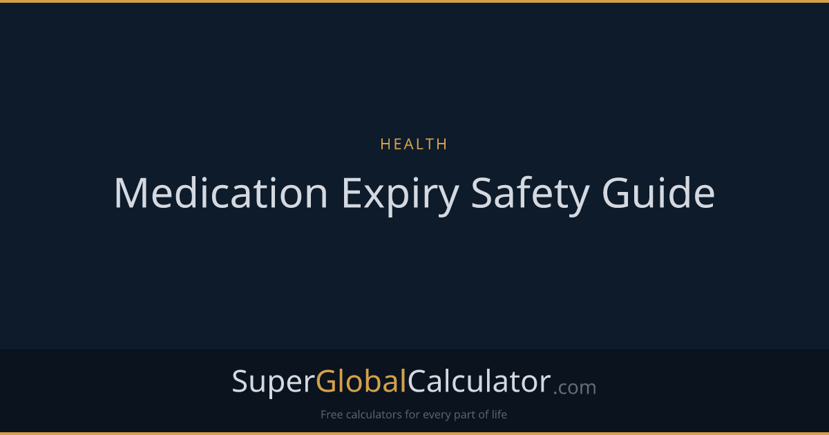 Medication Expiry Safety Guide