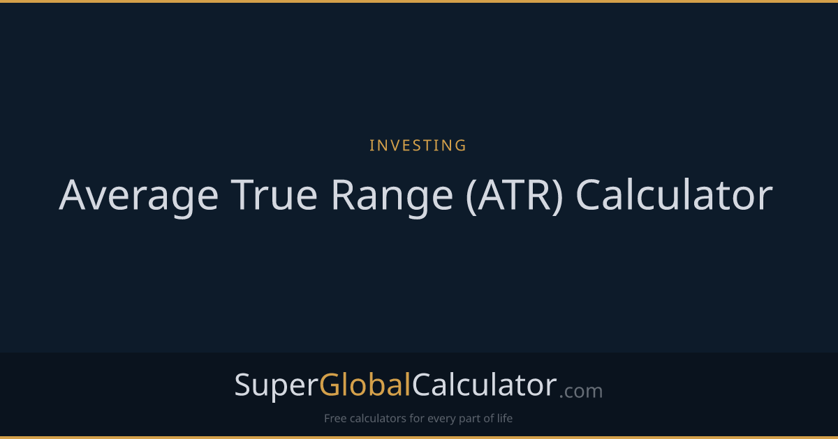 Average True Range (ATR) Calculator