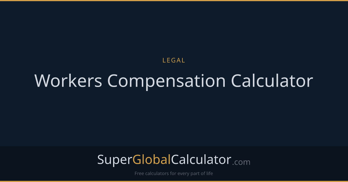 Workers Compensation Calculator