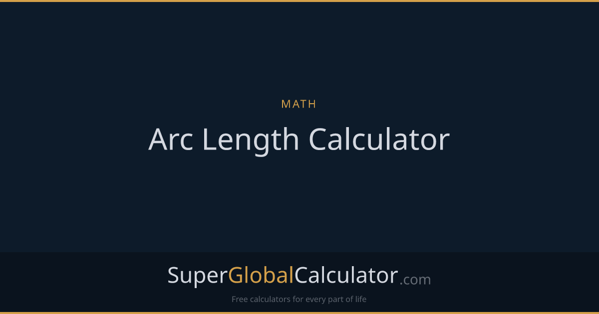 Arc Length Calculator