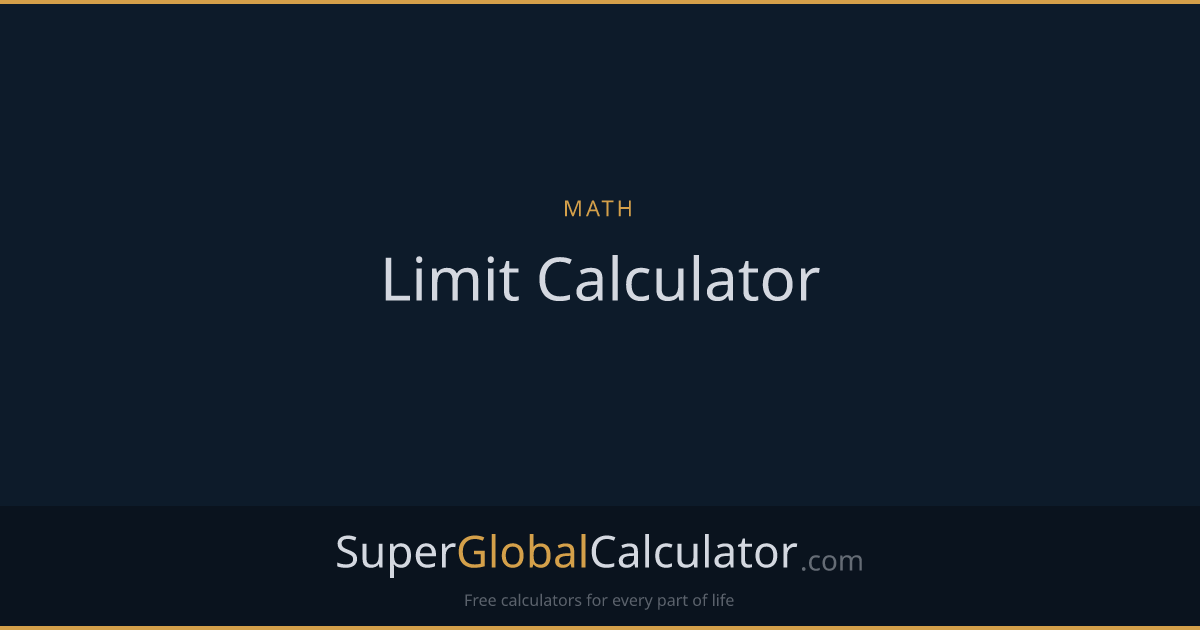 Limit Calculator