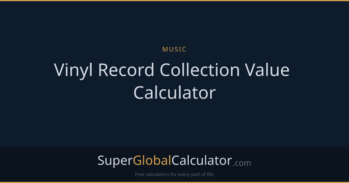 Vinyl Record Collection Value Calculator