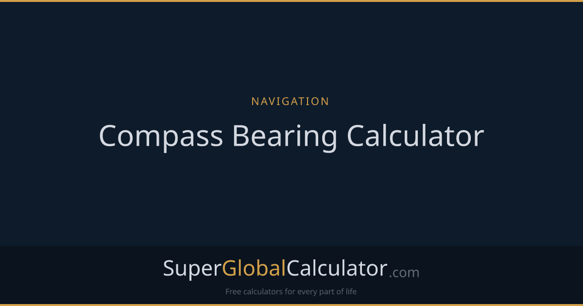 Compass Bearing Calculator