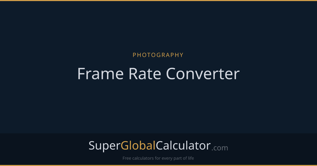 Frame Rate Converter