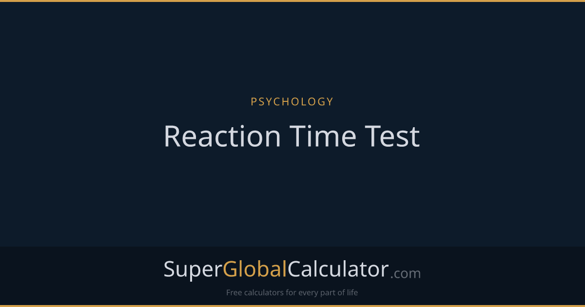 Reaction Time Test