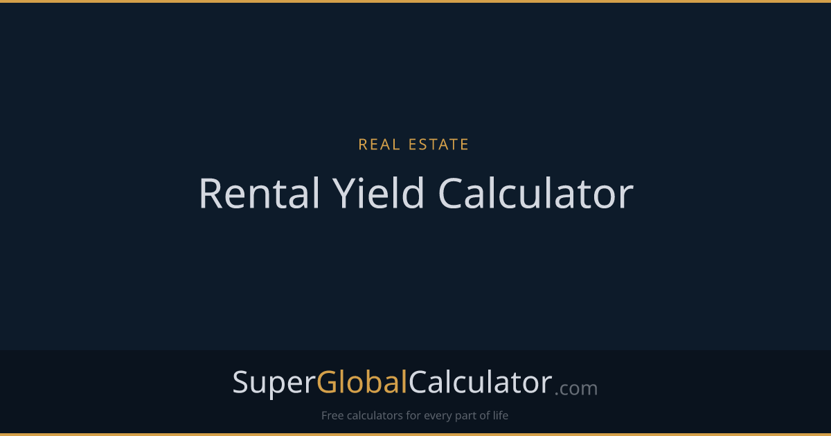 Rental Yield Calculator