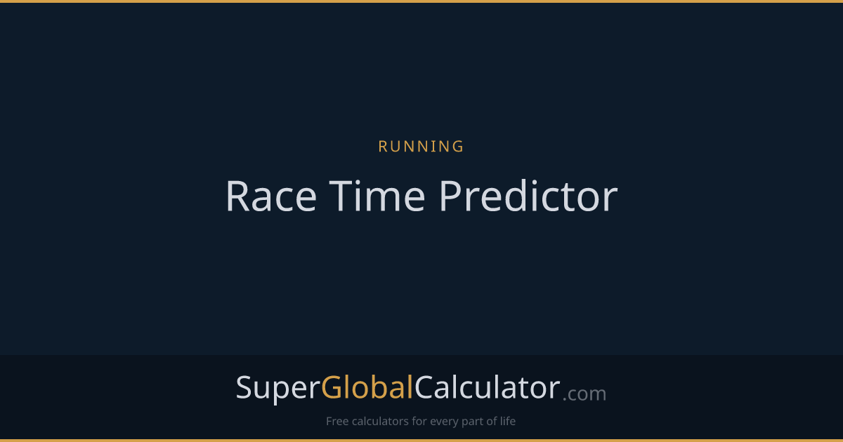 Race Time Predictor