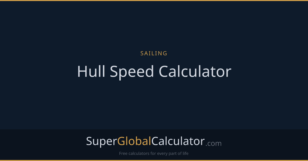Hull Speed Calculator