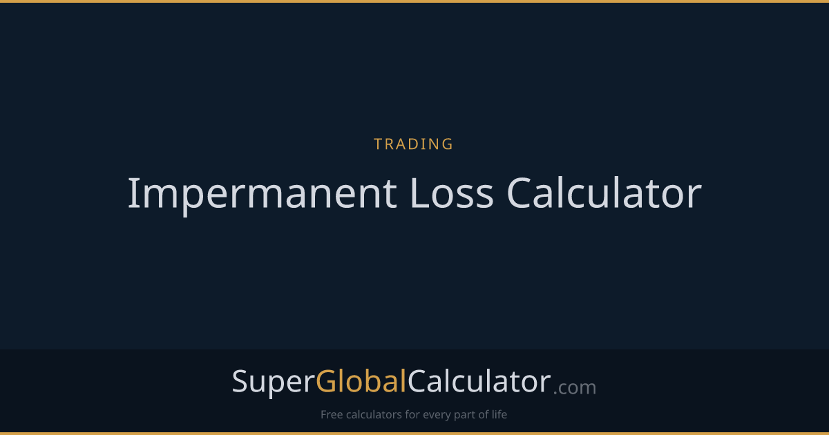 Impermanent Loss Calculator