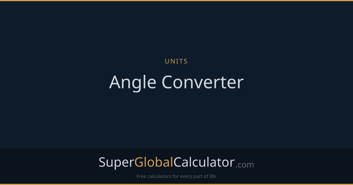 Angle Converter