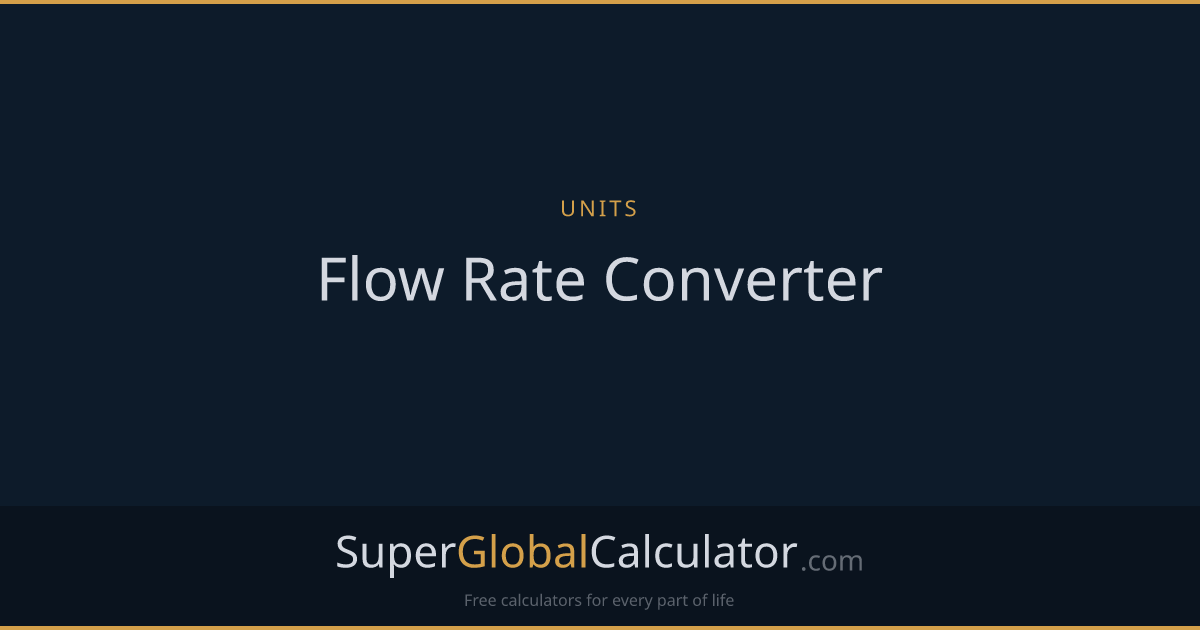Flow Rate Converter