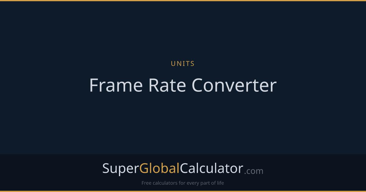 Frame Rate Converter